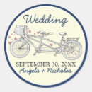 Pesquisar por bicicleta tandem adesivos Noiva e noiva