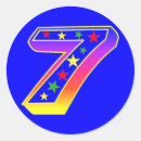 Pesquisar por número 7 adesivos Colorido