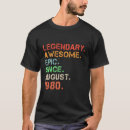 Pesquisar por agosto camisetas Comemoração de aniversário