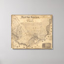 Pesquisar por carta impressão de canvas Mapa