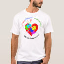 Pesquisar por coração do autismo camisetas Criança autista