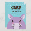 Pesquisar por hipopótamo aniversário convites Desenho animado