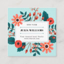 Pesquisar por flores brilhantes cartao de visita Para todos