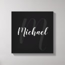 Pesquisar por arte preta impressão de canvas Para ele