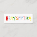 Pesquisar por babysitting padrao cartao de visita Minimalista