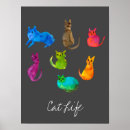 Pesquisar por eu amo gatos artes pósteres Gata