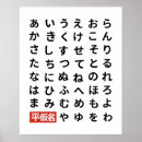 Pesquisar por hiragana pôsteres pósteres Alfabeto japonês