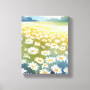 Pesquisar por campo e flores de impressão de canvas Pintura