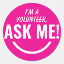 Pesquisar por voluntário adesivos Identificação