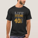 Pesquisar por vida começa no 40 camisetas Cozinha