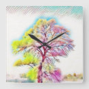 Pesquisar por arte da árvore natal relogios de parede Abstrato