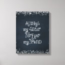 Pesquisar por mensagem amor impressão de canvas Para ela