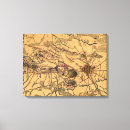 Pesquisar por batalha impressão de canvas Mapa