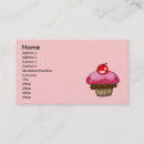 Pesquisar por cereja do cupcake cartao de visita Doce