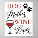 Pesquisar por eu vinho pôsteres pósteres Amante de cachorro
