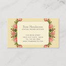 Pesquisar por vintage roses cartao de visita Floral