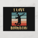 Pesquisar por badminton cartoes postais Jogador de badminton