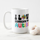 Pesquisar por eu amo alguém com autismo canecas Consciência autista