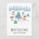 Pesquisar por árvore de natal decorada cartoes postais Aquarela