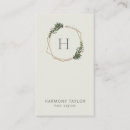 Pesquisar por verde e ouro padrao cartao de visita Monograma