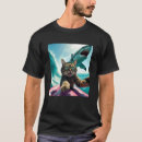 Pesquisar por foto do tubarão camisetas Gatinho