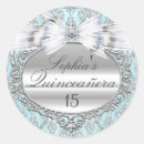 Pesquisar por azul e prata adesivos Quinceanera