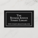 Pesquisar por biblioteca cartao de visita Preto e branco