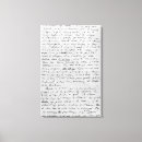 Pesquisar por autógrafo impressão de canvas Manuscrito