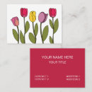 Pesquisar por tulipas coloridas cartao de visita Flores