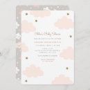 Pesquisar por nuvens cor de rosa convites Menina