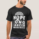 Pesquisar por consciência do câncer pulmonar camisetas Esperança
