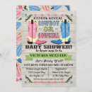 Pesquisar por cowboy cowgirl gender reveal convites Botas de cowboy