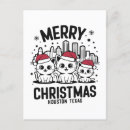 Pesquisar por christmas cat cartoes postais Feliz