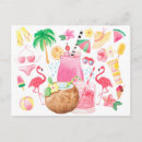 Pesquisar por bebidas tropicais cartoes postais Flamingo