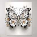 Pesquisar por borboletas preto e branco pósteres Elegante