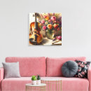 Pesquisar por do violino impressão de canvas Partitura