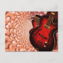Pesquisar por guitarra vermelha cartoes postais Guitarrista