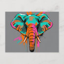 Pesquisar por elefante azul cartoes postais Moderno