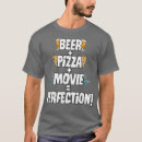 Pesquisar por pizza e cerveja camisetas Anime