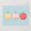Pesquisar por maçã kawaii cartoes postais Fruta