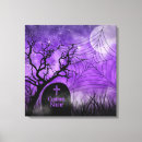 Pesquisar por cemitério impressão de canvas Halloween