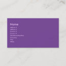 Pesquisar por cor violeta cartao de visita Simples