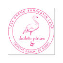 Pesquisar por flamingos carimbos Endereço de retorno