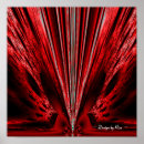 Pesquisar por imagem do fractal pósteres Vermelho