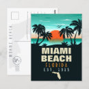 Pesquisar por retro miami beach cartoes postais Vintage