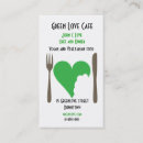 Pesquisar por vegetariano cartao de visita Verde