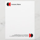 Pesquisar por preto e vermelho de papel papel timbrado Negócio