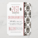 Pesquisar por damasco vermelho branco preto convites Para ela