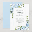 Pesquisar por floral moderno casamento convites Azul empoeirado