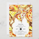 Pesquisar por pizza party convites Watercolor